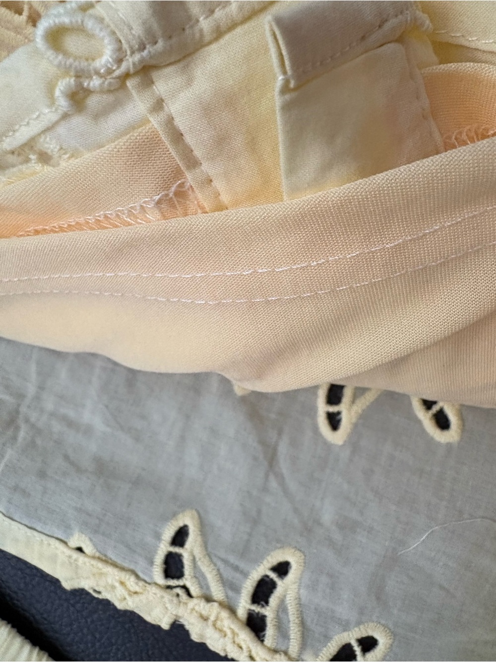 ❤️NEW entro Yellow Eyelet-Trim Button Front Top And shorts sets - Picture 8 of 15